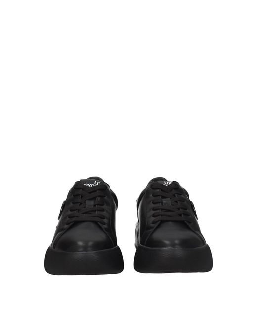 Love Moschino Black Liebe Moschino Sneakers Frauen Leder schwarz