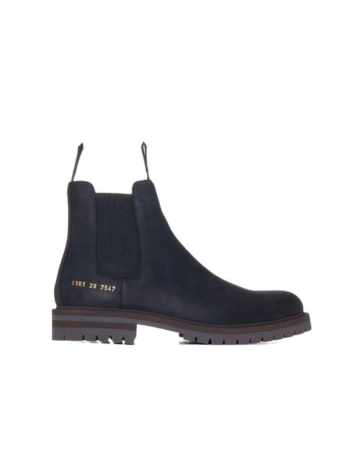 Common Projects Blue Common Projects Leather Chelsea Boots