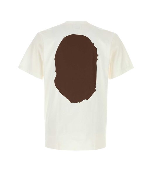 A Bathing Ape White Cotton Big Ape Head T Shirt