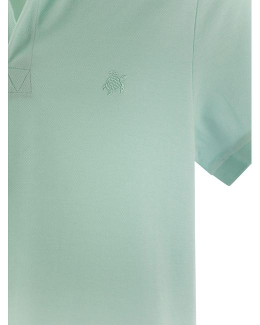 Vilebrequin Green Short Sleeved Cotton Polo Shirt