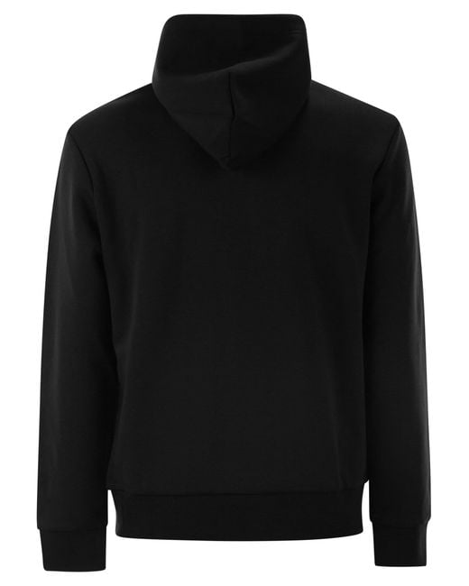Polo Ralph Lauren Black Double Knit Hoodie for men