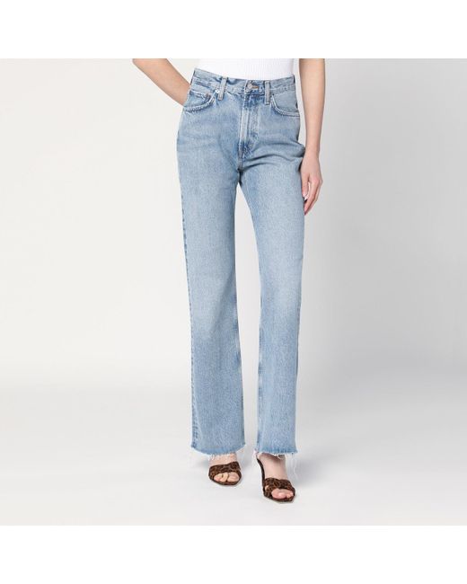 Agolde Blue Faded Light Jeans