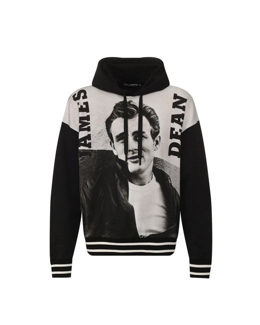 Dolce & Gabbana Black James Dean Sweatshirt for men