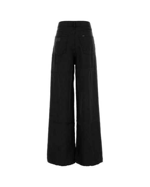 Lois Black Linen Pants