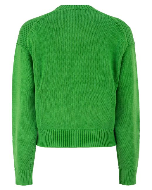 Polo Ralph Lauren Green Big Pony Cotton Crew Neck Jumper