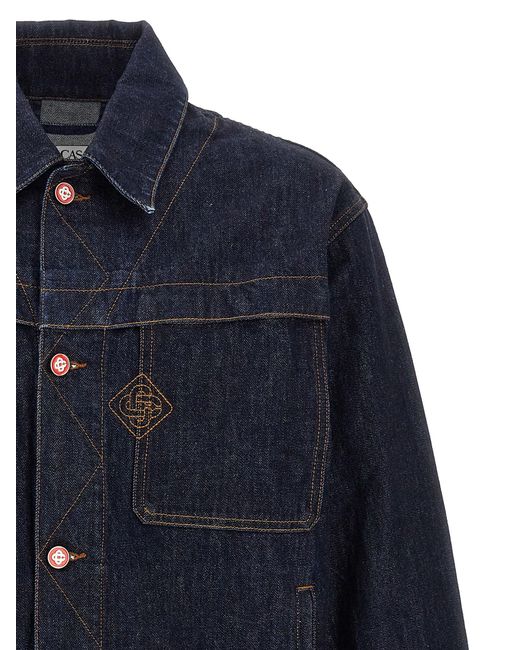 Chaqueta de mezclilla de Casablanca de hombre de color Blue