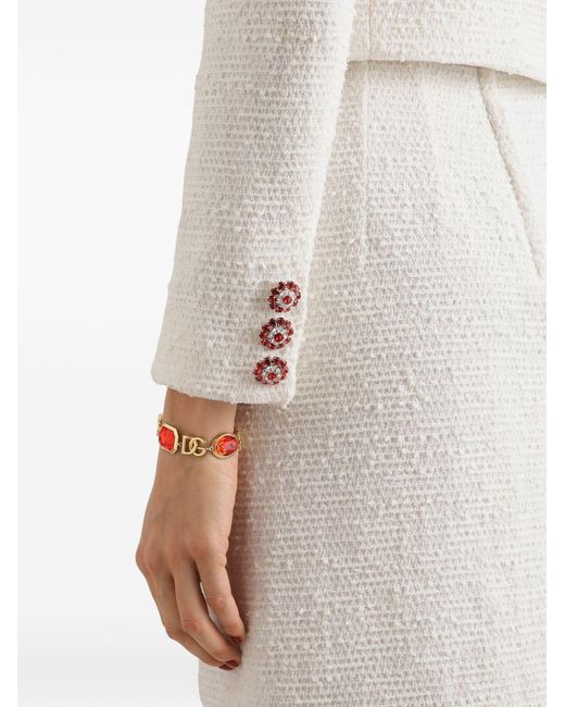 Dolce & Gabbana White Cotton Jacket