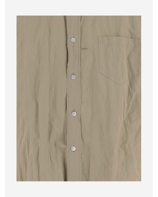 Willy Chavarria Natural Cotton Blend Shirt With A Crinkled Texture for men