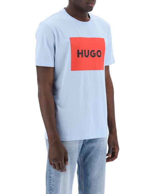 Dulive T-shirt avec boîte de logo HUGO pour homme en coloris White