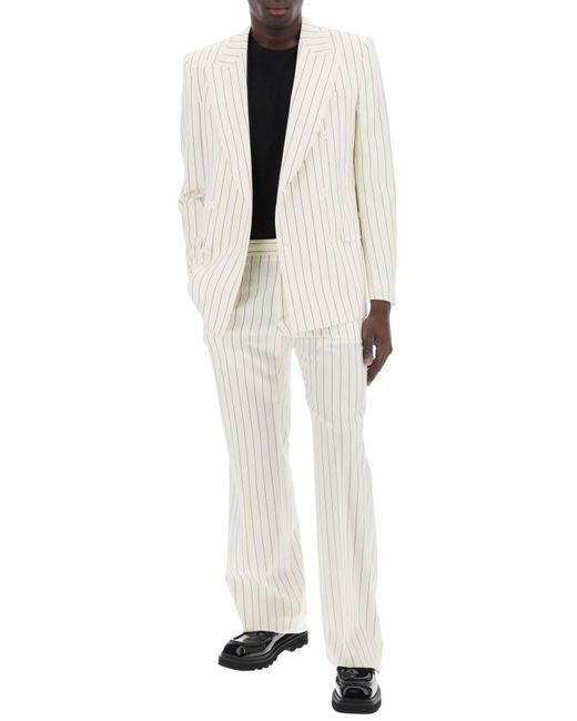 Dolce & Gabbana Maßgeschneiderter Nadelstreifen in White für Herren