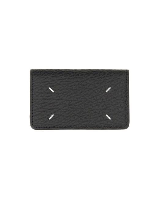 Maison Margiela Black Compact Card Holder for men