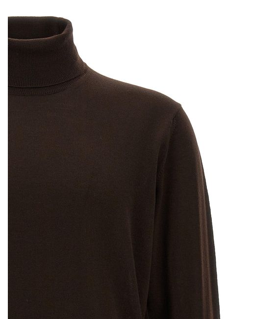 Roberto Collina Black Wool Turtleneck Sweater Sweater, Cardigans for men
