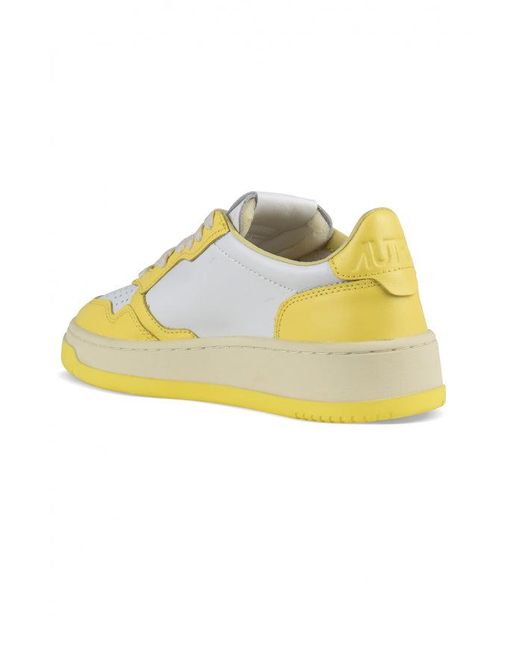 Autry Yellow Medalist Sneakers
