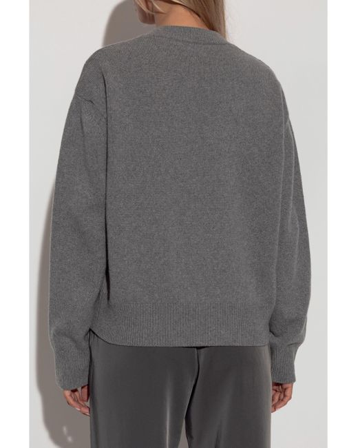 Samsøe & Samsøe Gray Sabirgitte V Neck Sweater for men