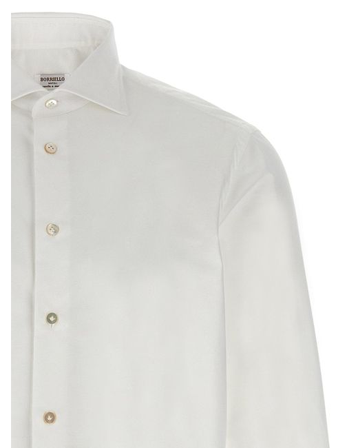 Borriello 'Marechiaro' Hemd in White für Herren