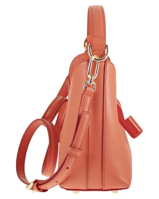Furla Red Iride Mini Leather Bag