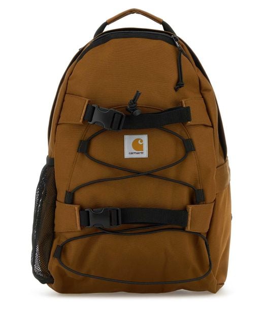 Carhartt Brown Caramel Canvas Kickflip Backpack for men