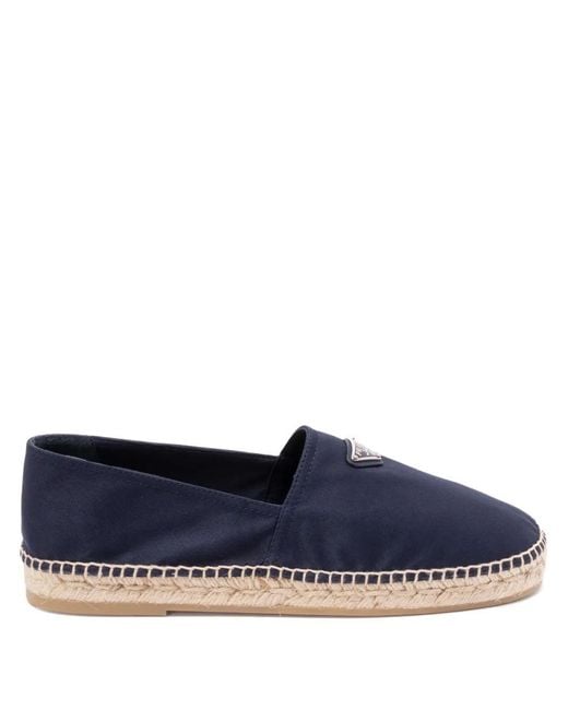 Prada Blue Pantofole Drill