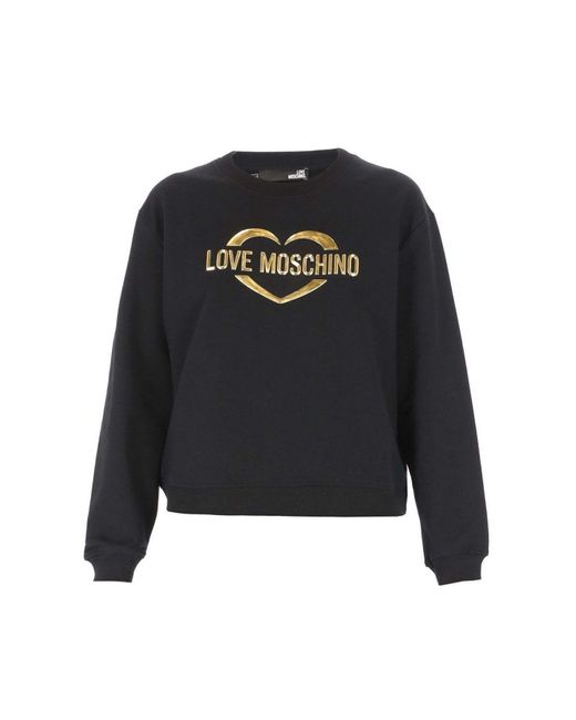 Femme Vêtements Sweats et pull overs Sweats et pull-overs Pull Love Moschino en coloris Noir 