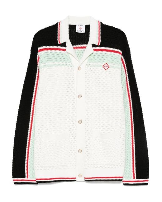 Casablanca Cardigan mit Streifen in Black für Herren