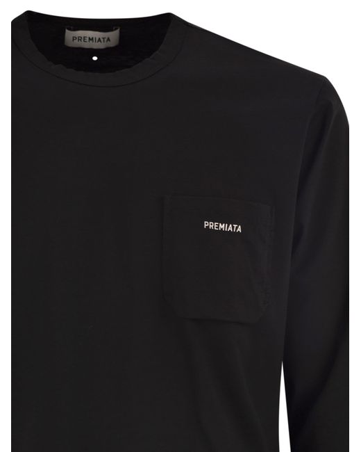 Premiata Black Cotton Jersey T-Shirt for men