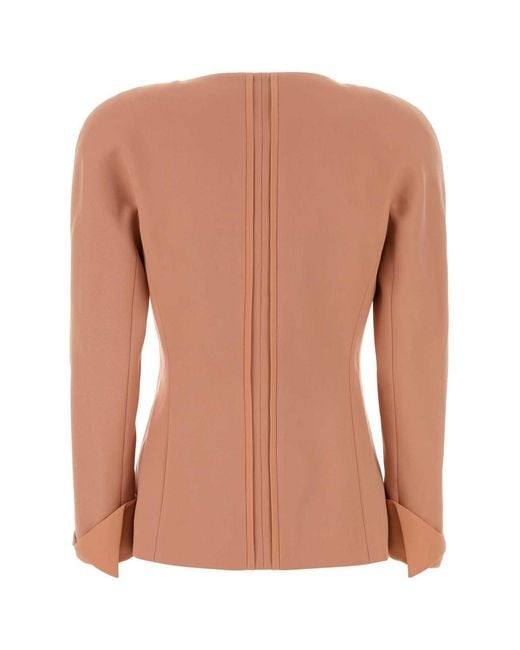 Chloé Brown Antiqued Wool Blazer