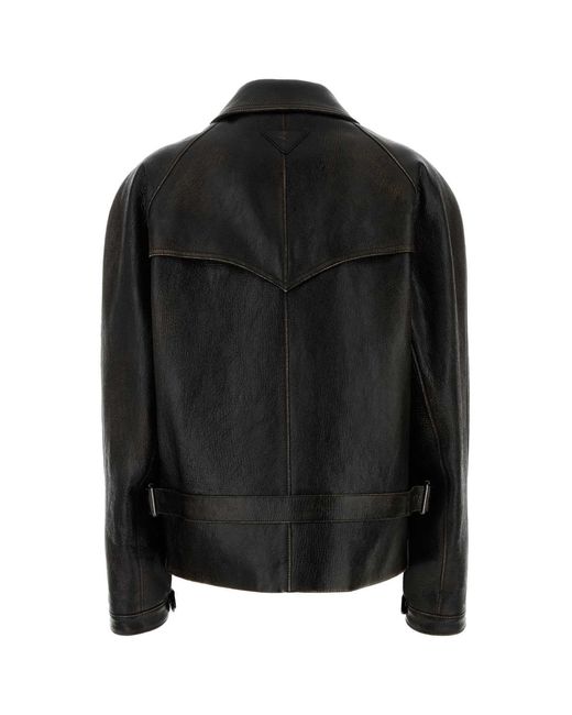 Prada Black Leather Jacket