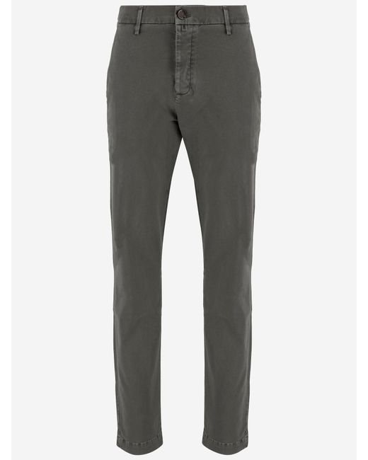 Jacob Cohen Stretch Katoenen Broek in het Gray voor heren