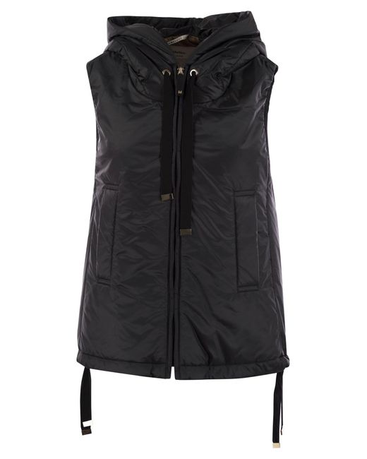 【マックスマーラー】Greengo' Black Sleeveless Vest Max Mara Greengo in Black | Lyst