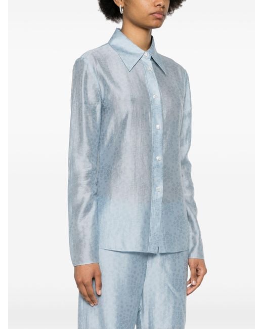 Rodebjer Blue Carmen Shirt Ls 2300526