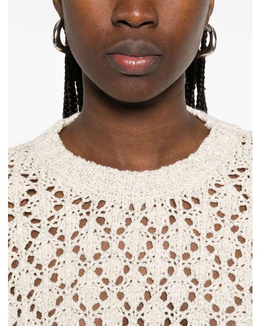 Fabiana Filippi Natural Crewneck Sweater