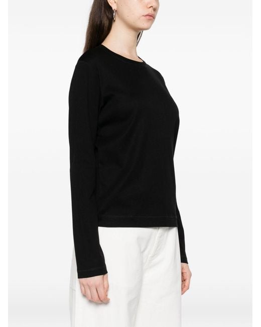 Herskind Black Cotton Crewneck Sweater