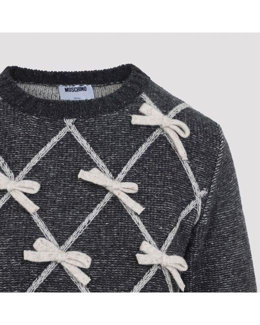 Moschino Black Bow Sweater