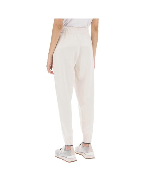 Brunello Cucinelli White Sweatpants