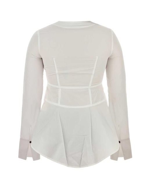 Co. White Poplin Shirt