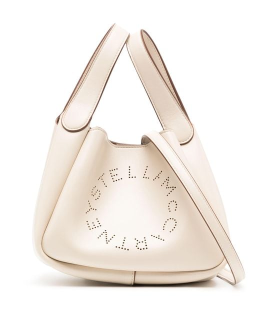 Stella McCartney White Stella Mc Cartney Logo Double Bag Alter Mat