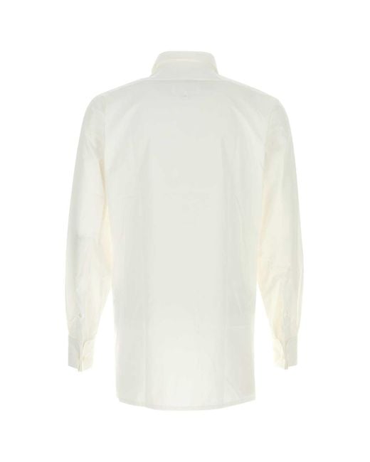 Maison Margiela White Poplin Shirt for men