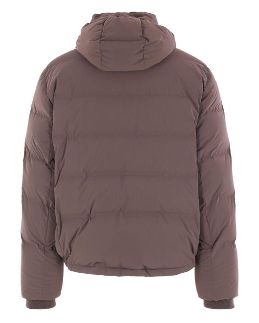Brunello Cucinelli Daunenmantel mit Kapuze in Brown für Herren
