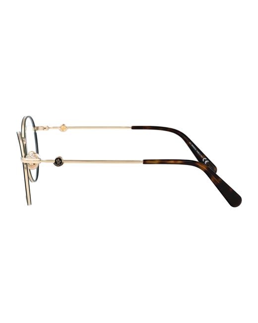 Moncler Black Round Optical Ml5135 032 for men