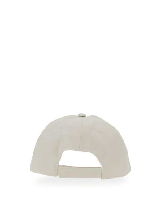 Stella McCartney White Embroidered Baseball Hat