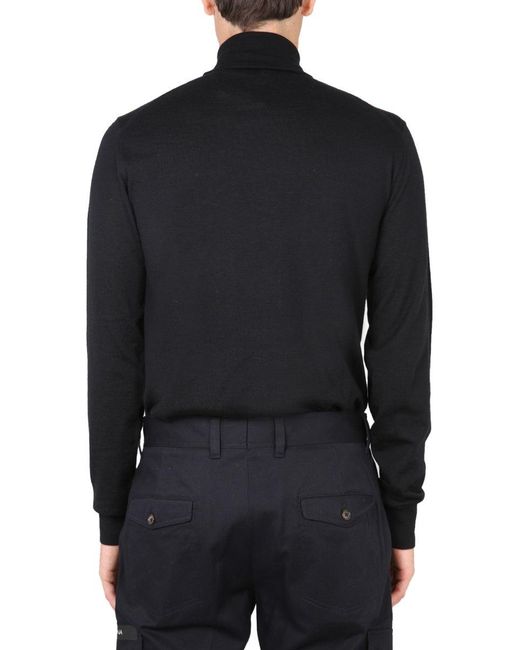 Dolce & Gabbana Black Maglia A Collo Alto Sweater for men