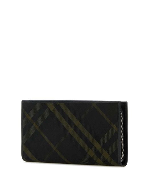 Burberry Black E Canvas Wallet for men