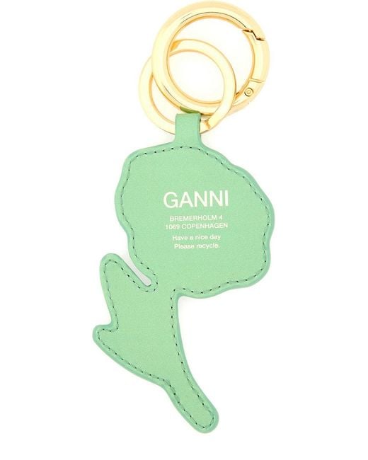 Ganni Blue Keychain Flower for men