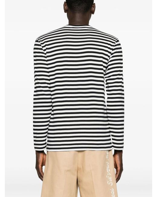 COMME DES GARÇONS PLAY Blue U T-Shirt Emblem Knit