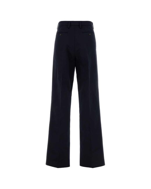 Prada Blue Cotton Pant