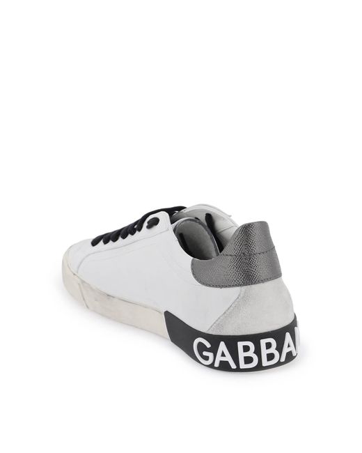 Dolce & Gabbana 'Portofino' Sneaker in White für Herren