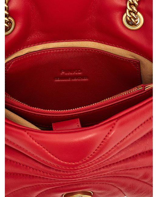 'Love Puff Mini' Sac à bandoulière Pinko en coloris Red