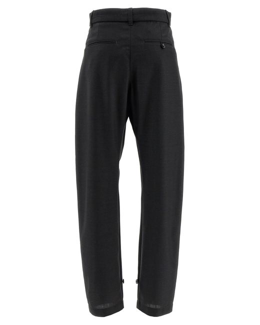 Lemaire Black 'Curved Tailored' Pants