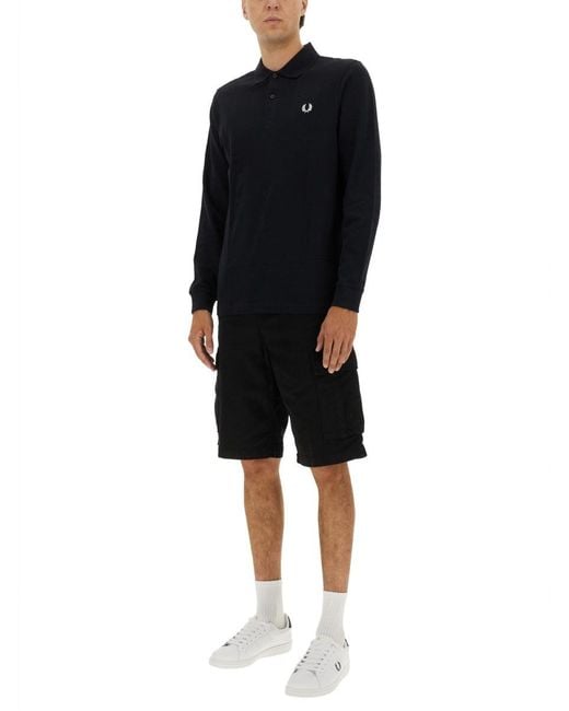 Fred Perry Blue Cotton Polo
