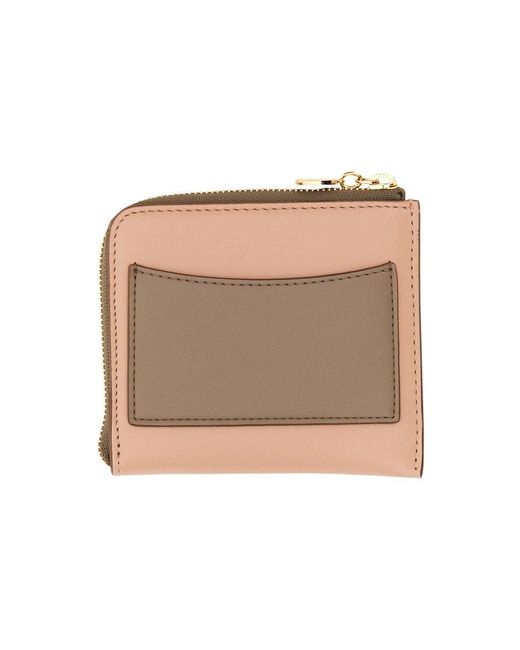 Stella McCartney Natural Zipped Wallet